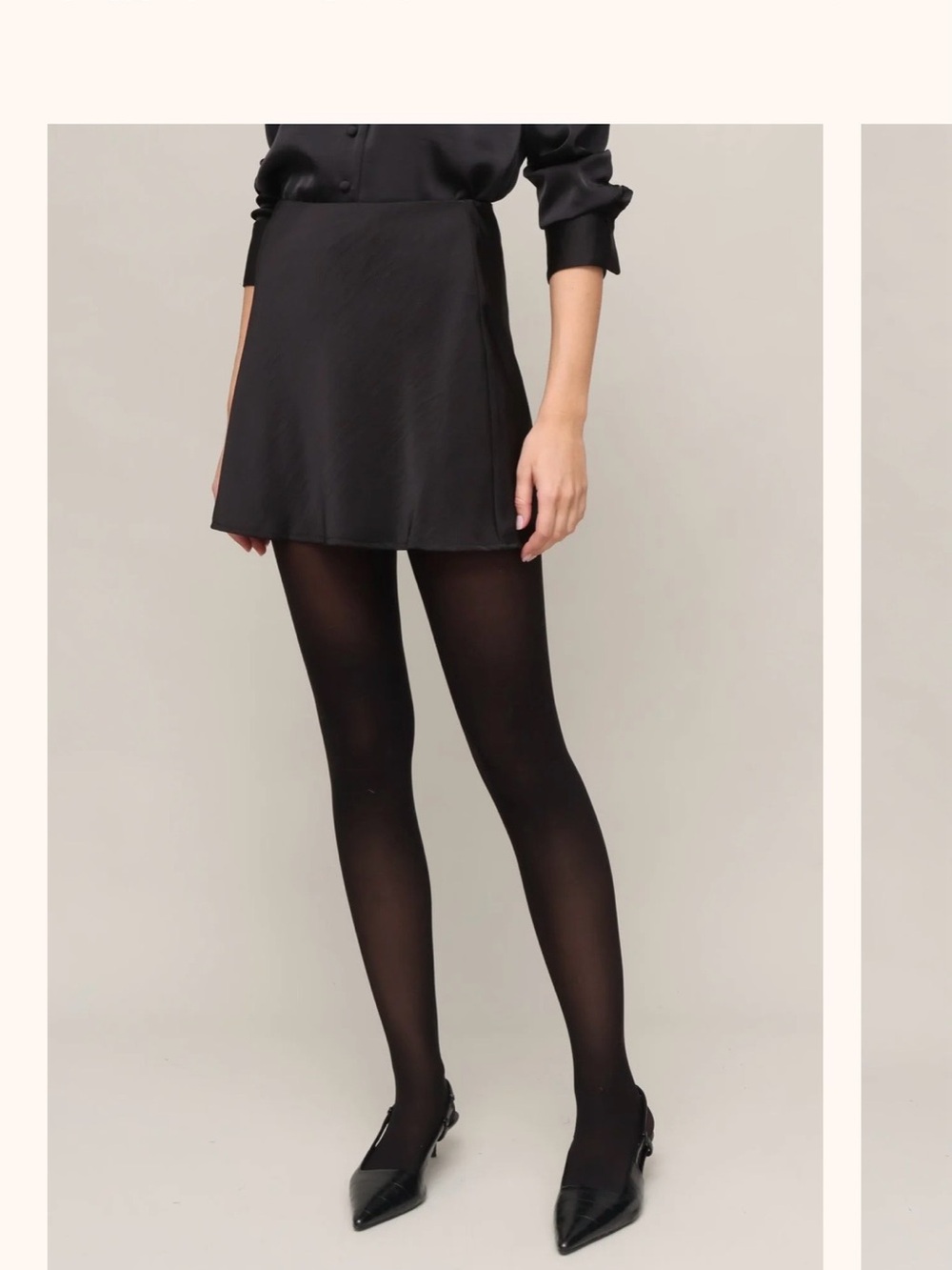 Z Supply Chablis satin skirt